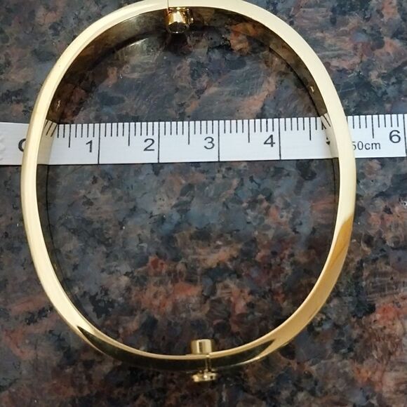 Unisex Faux Gold Bangle Bracelet with Screwdriver...New - Picture 8 of 8